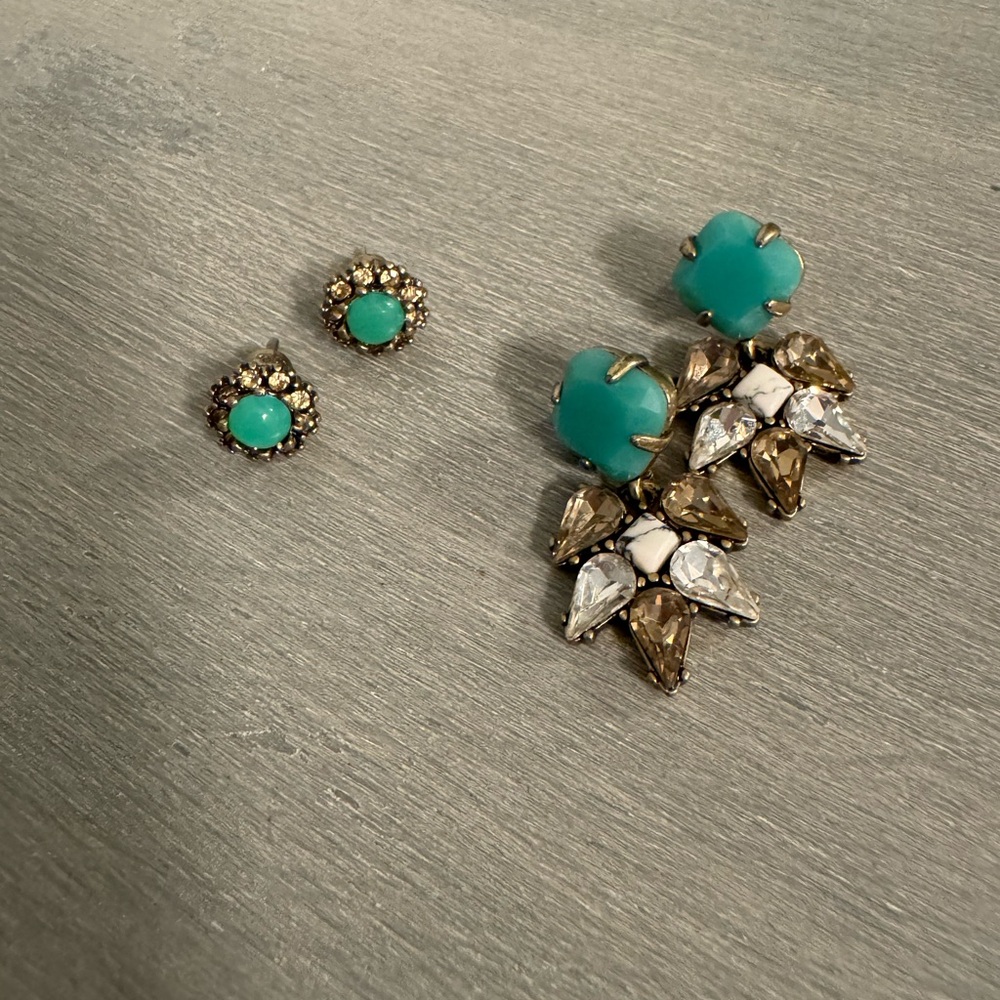 Two pairs of turqoise Earrings